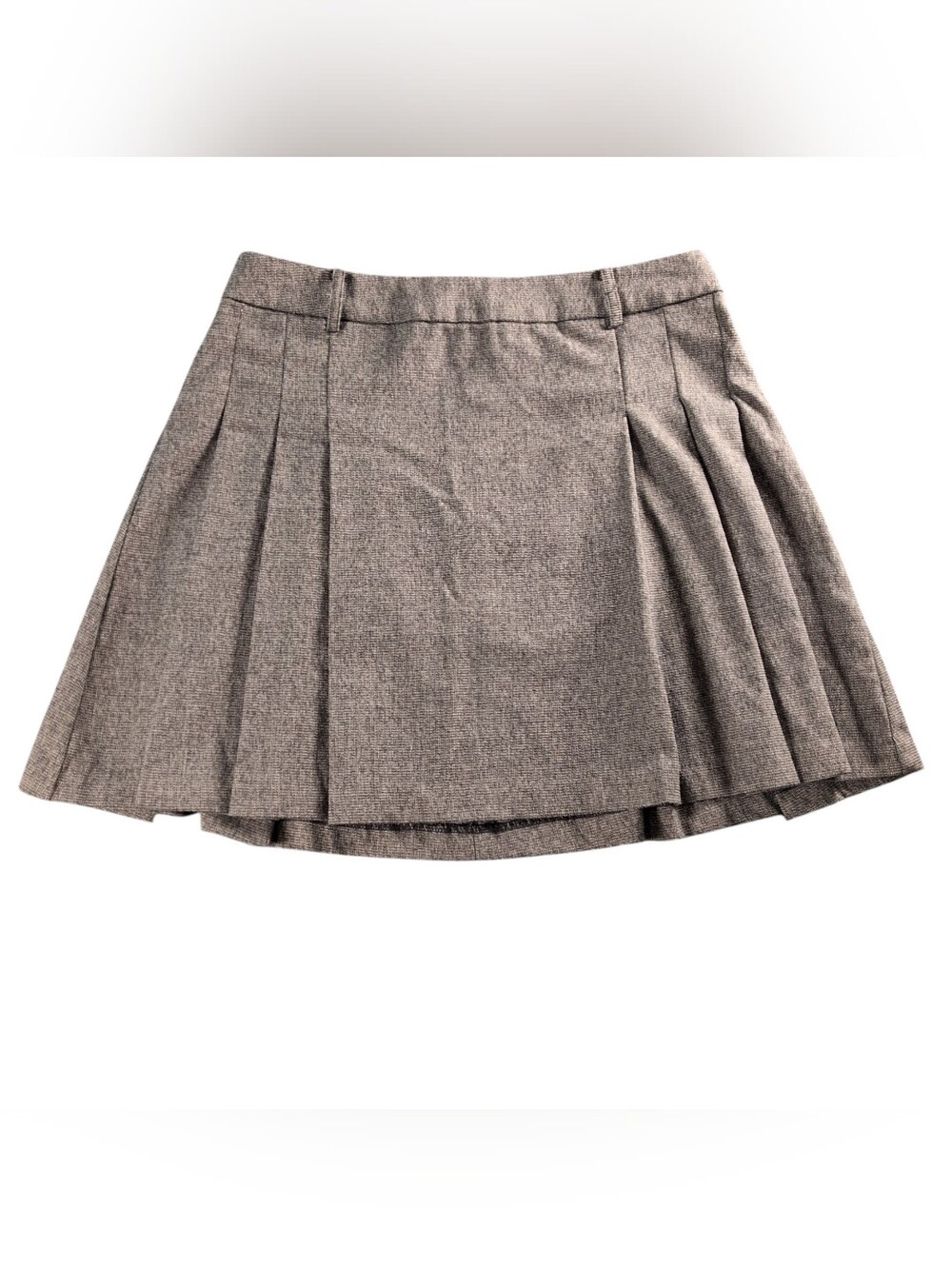 MNG Pleated Brown Skirt
